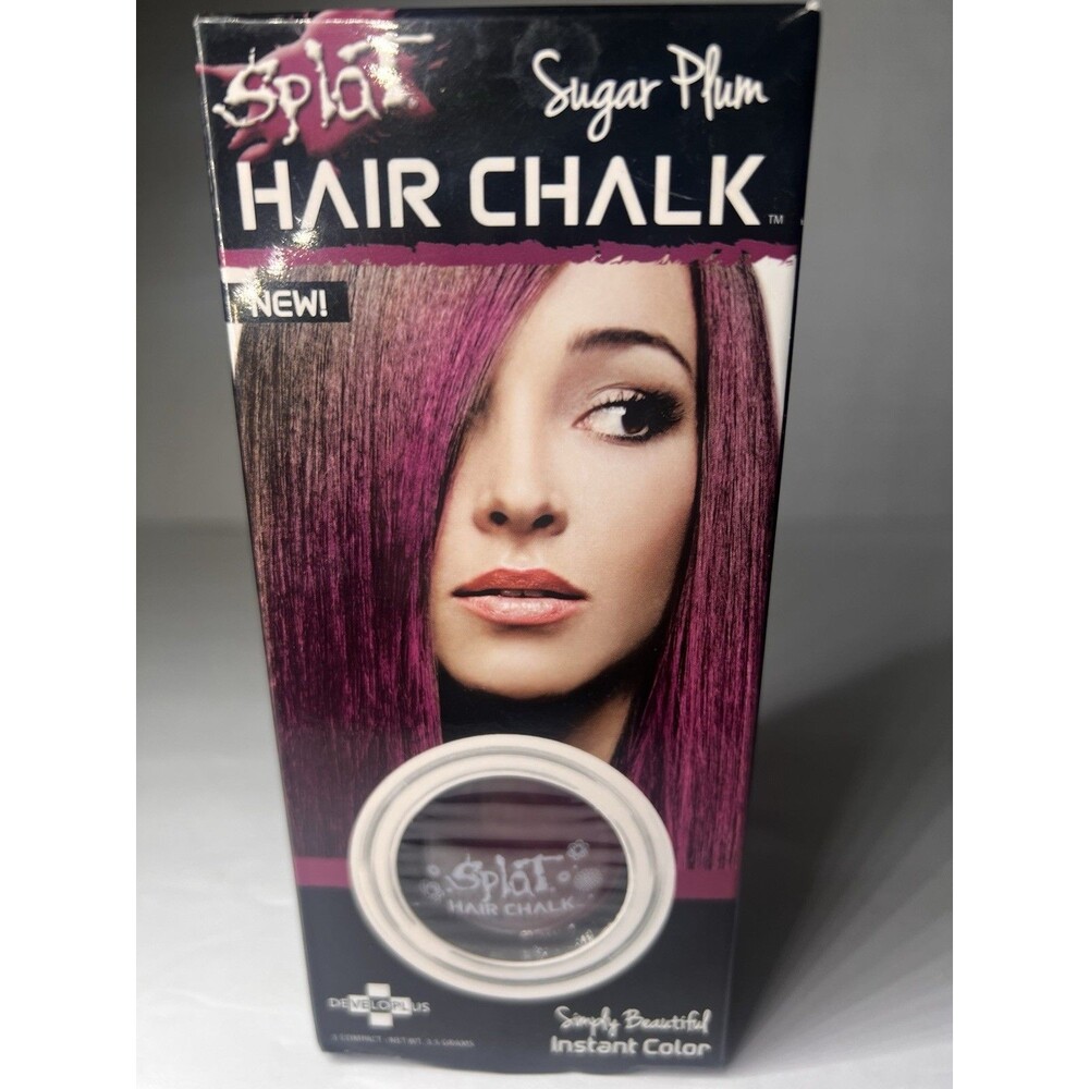 SPLAT Hair Chalk SUGAR PLUM Highlights Instant Color Salon New in box ~FREE SHIP